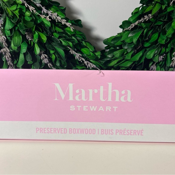 NEW Preserved Boxwood & Lavender Heart Wreath 20IN Spring/Summer Love - Picture 5 of 16